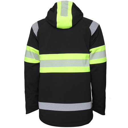 Kurtka softshell ocieplana BoSafety ATLANTA z detalami odblaskowymi