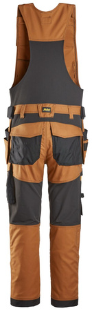 Ogrodniczki robocze Snickers 6014 Canvas Stretch z workami kieszeniowymi