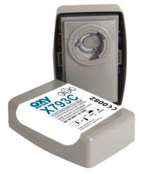 Filtr kapsułkowy wielokrotnego użytku Oxyline OXYPRO X793C P3 R włóknina z węglem aktywnym