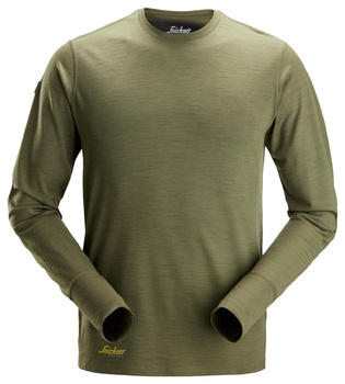 T-Shirt z długim rękawem wełniany Snickers 2451 Merino