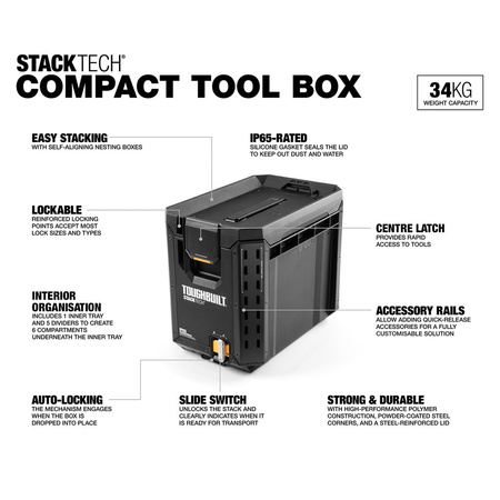 Skrzynia narzędziowa Toughbuilt Stack Tech TB-B1-B-60C