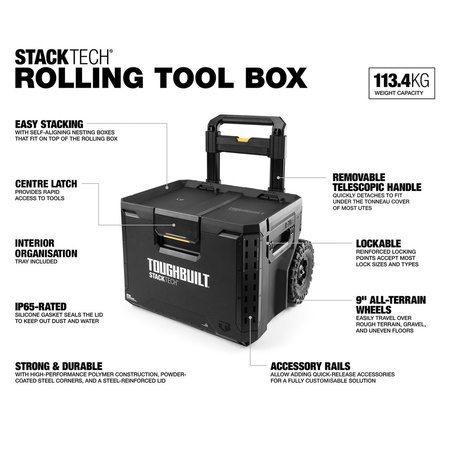 Skrzynia narzędziowa na kołach Toughbuilt Stack Tech TB-B1-B-70R