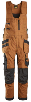 Ogrodniczki robocze Snickers 6014 Canvas Stretch z workami kieszeniowymi