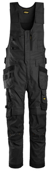 Ogrodniczki robocze Snickers 6014 Canvas Stretch z workami kieszeniowymi
