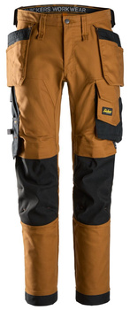 Spodnie robocze Snickers 6244 Canvas Stretch z workami kieszeniowymi