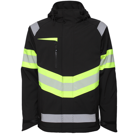 Kurtka softshell ocieplana BoSafety ATLANTA z detalami odblaskowymi