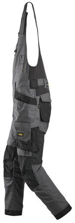 Ogrodniczki robocze Snickers 6014 Canvas Stretch z workami kieszeniowymi