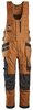Ogrodniczki robocze Snickers 6014 Canvas Stretch z workami kieszeniowymi